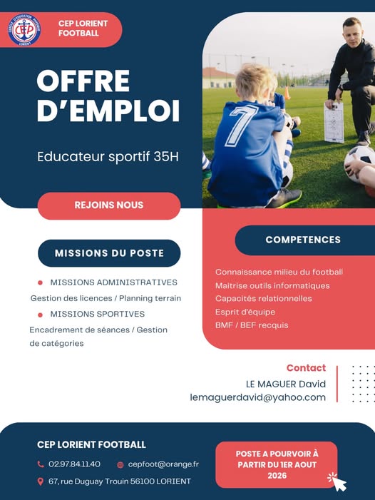 Le cep recrute  ! Offre d'emploi