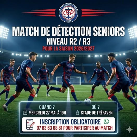 Match de détection pour la saison 2026-27