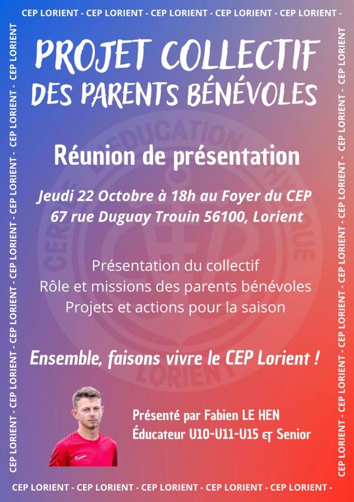 Le CEP lorient lance son collectif de parents bénévoles